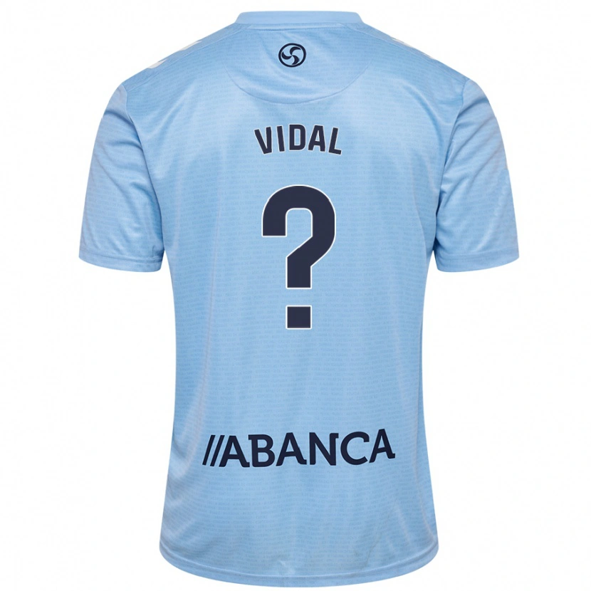 Danxen Uomo Maglia Marc Vidal #0 Celeste Kit Gara Home 2024/25 Maglietta
