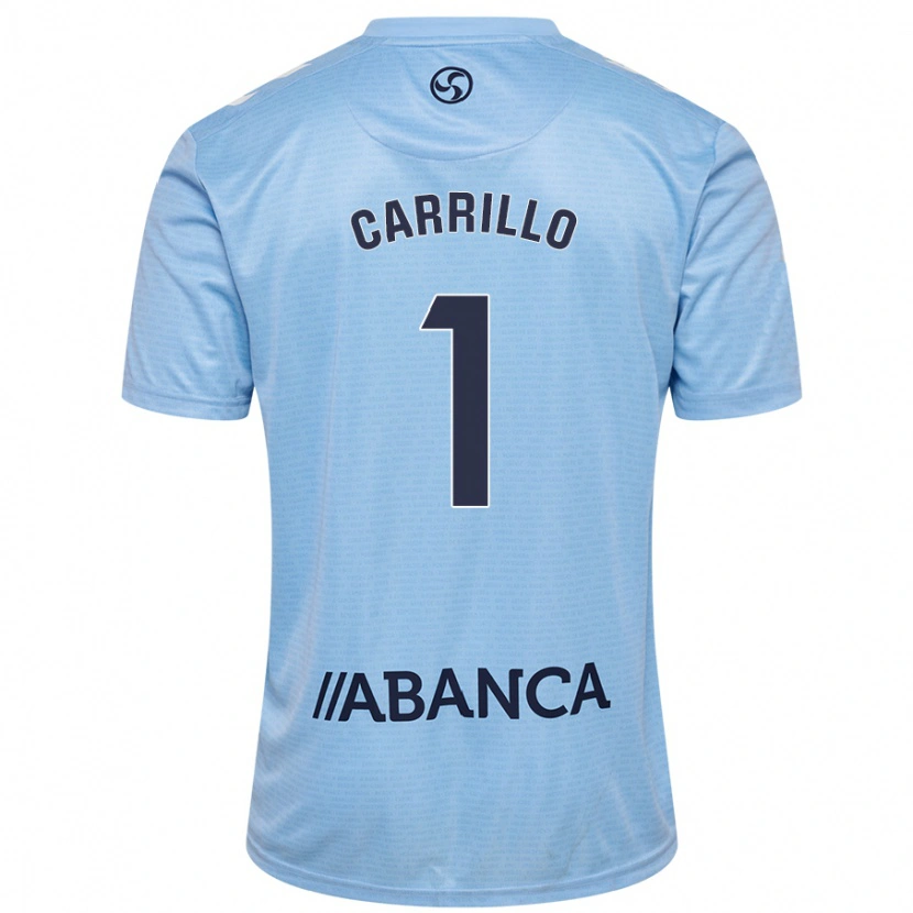 Danxen Uomo Maglia Coke Carrillo #1 Celeste Kit Gara Home 2024/25 Maglietta