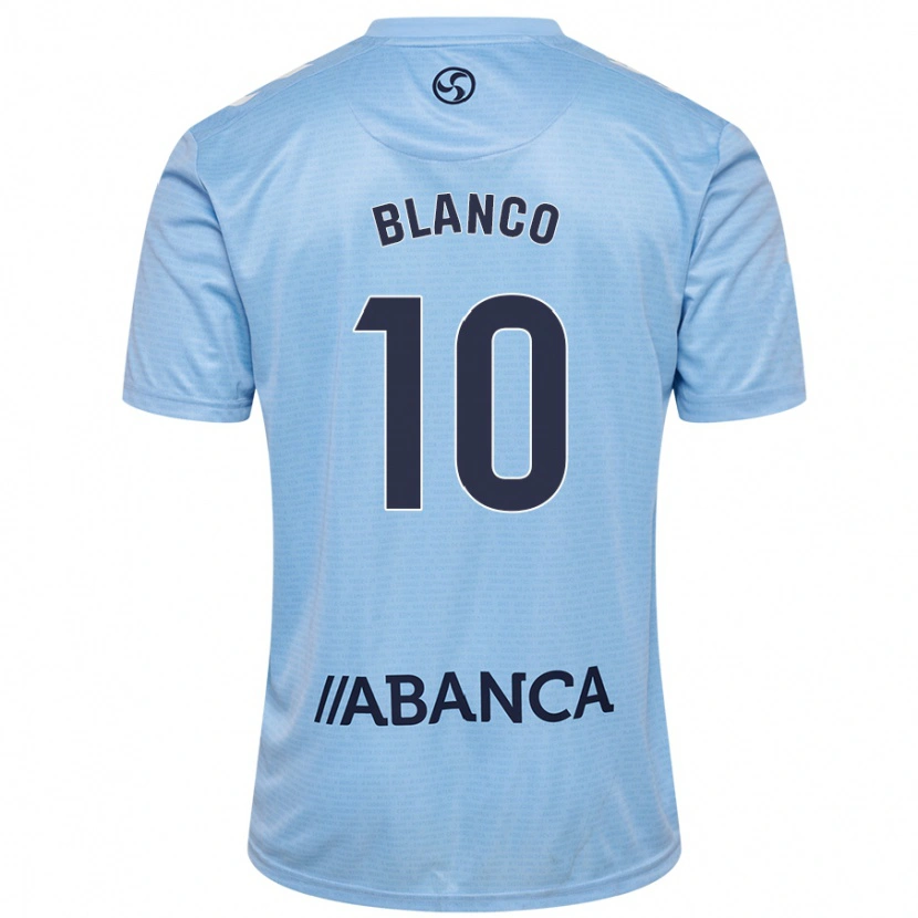 Danxen Uomo Maglia Raúl Blanco #10 Celeste Kit Gara Home 2024/25 Maglietta