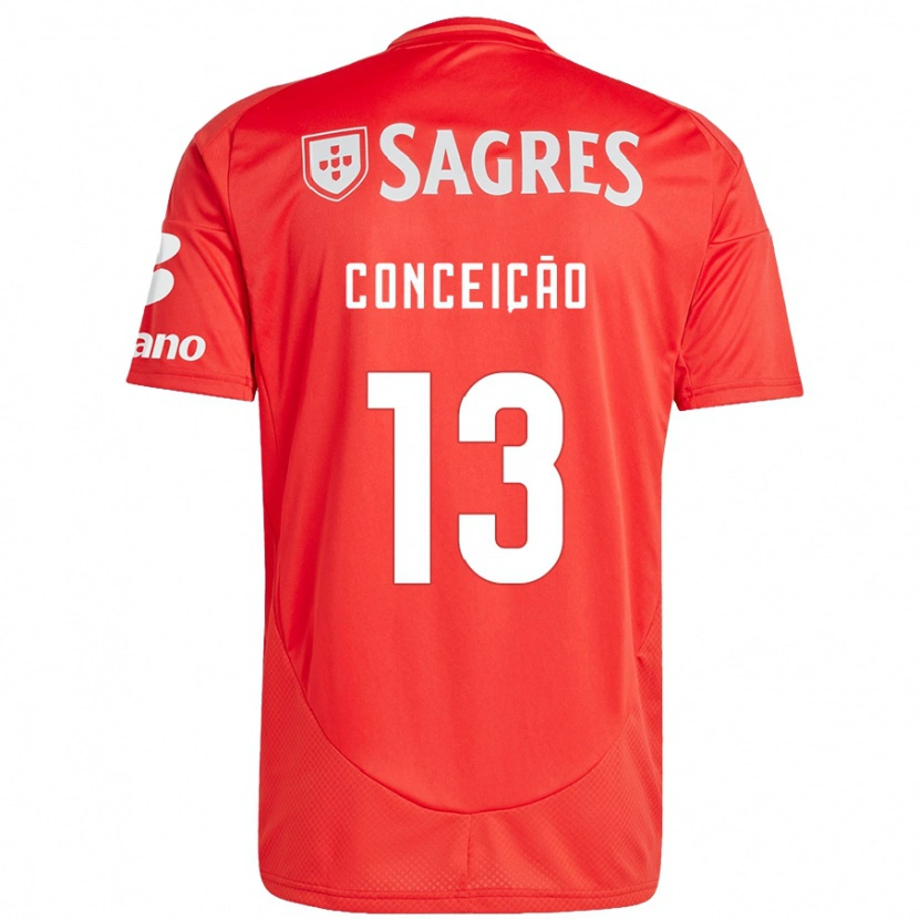 Danxen Uomo Maglia João Conceição #13 Rosso Bianco Kit Gara Home 2024/25 Maglietta
