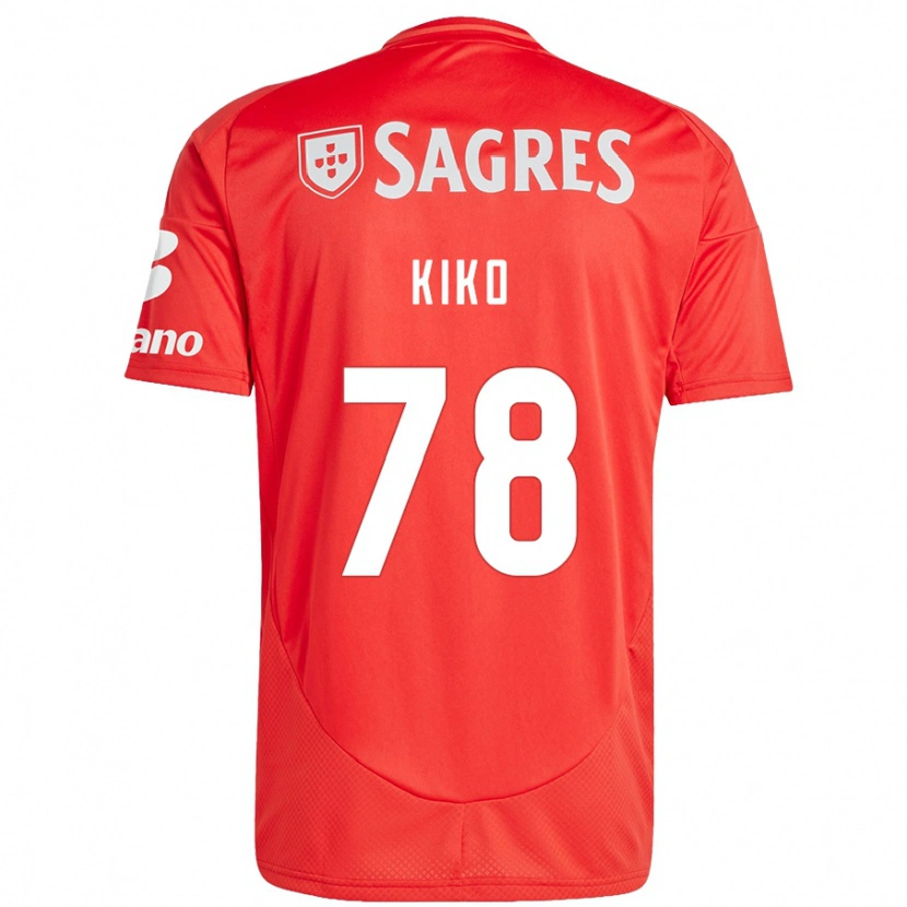 Danxen Uomo Maglia Kiko #78 Rosso Bianco Kit Gara Home 2024/25 Maglietta