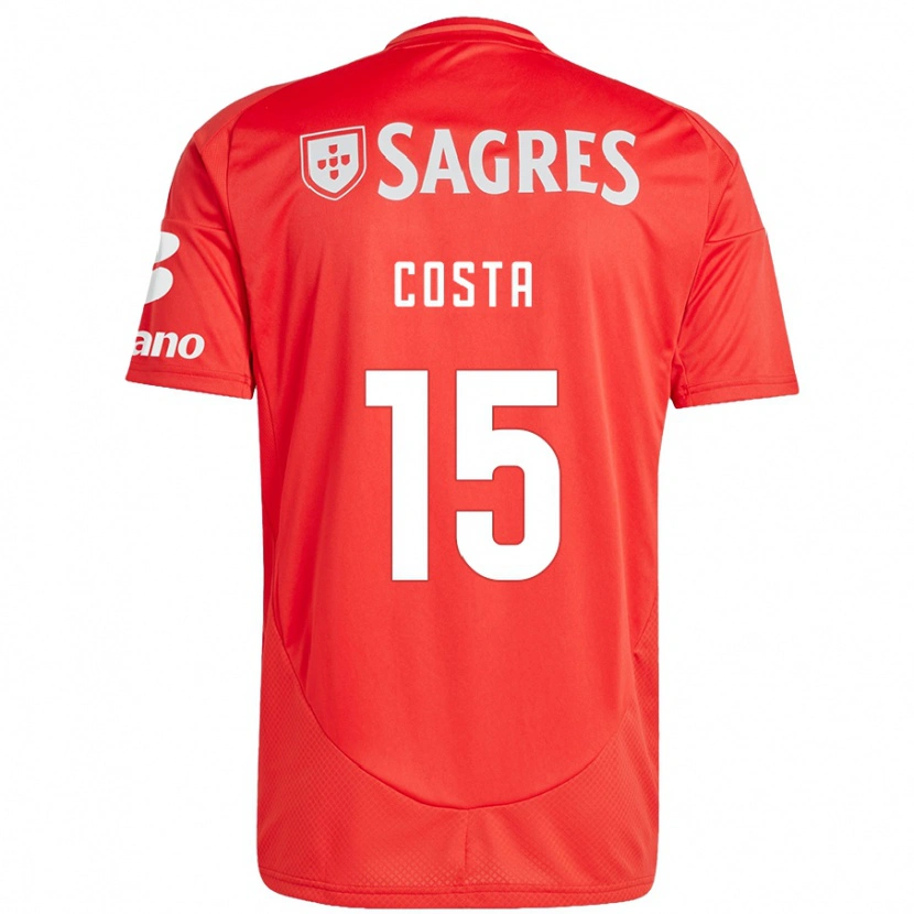 Danxen Uomo Maglia Carole Costa #15 Rosso Bianco Kit Gara Home 2024/25 Maglietta