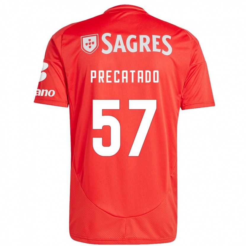 Danxen Uomo Maglia Precatado #57 Rosso Bianco Kit Gara Home 2024/25 Maglietta