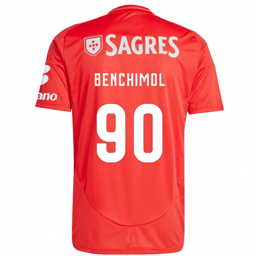 Danxen Uomo Maglia Benchimol #90 Rosso Bianco Kit Gara Home 2024/25 Maglietta