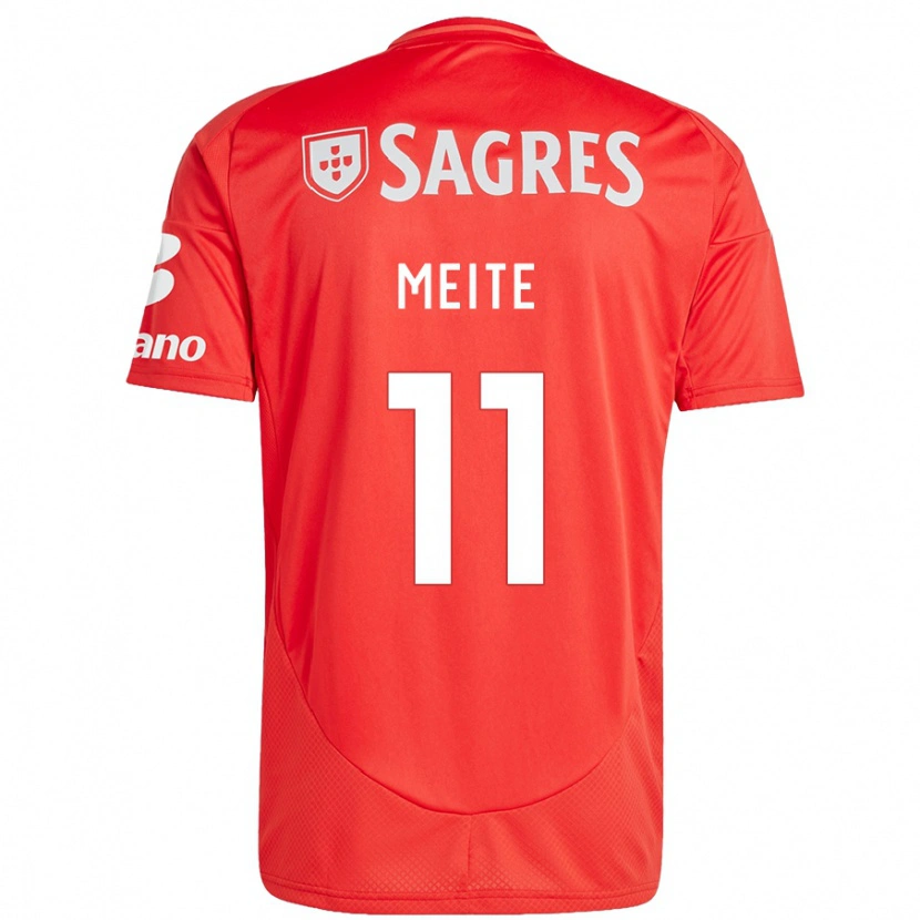 Danxen Uomo Maglia Soualiho Meite #11 Rosso Bianco Kit Gara Home 2024/25 Maglietta