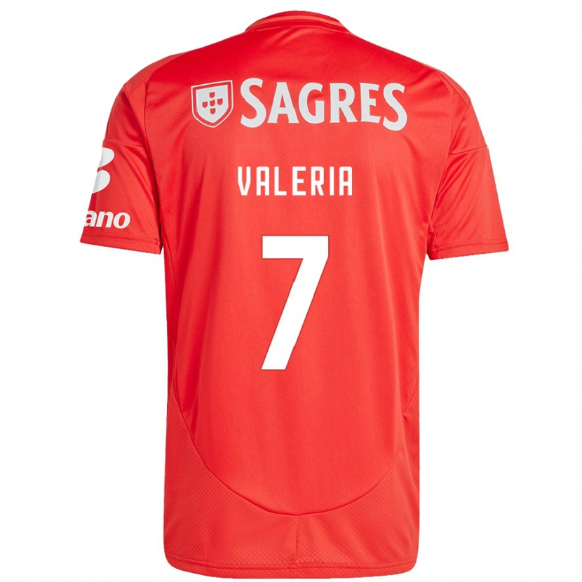 Danxen Uomo Maglia Valeria #7 Rosso Bianco Kit Gara Home 2024/25 Maglietta