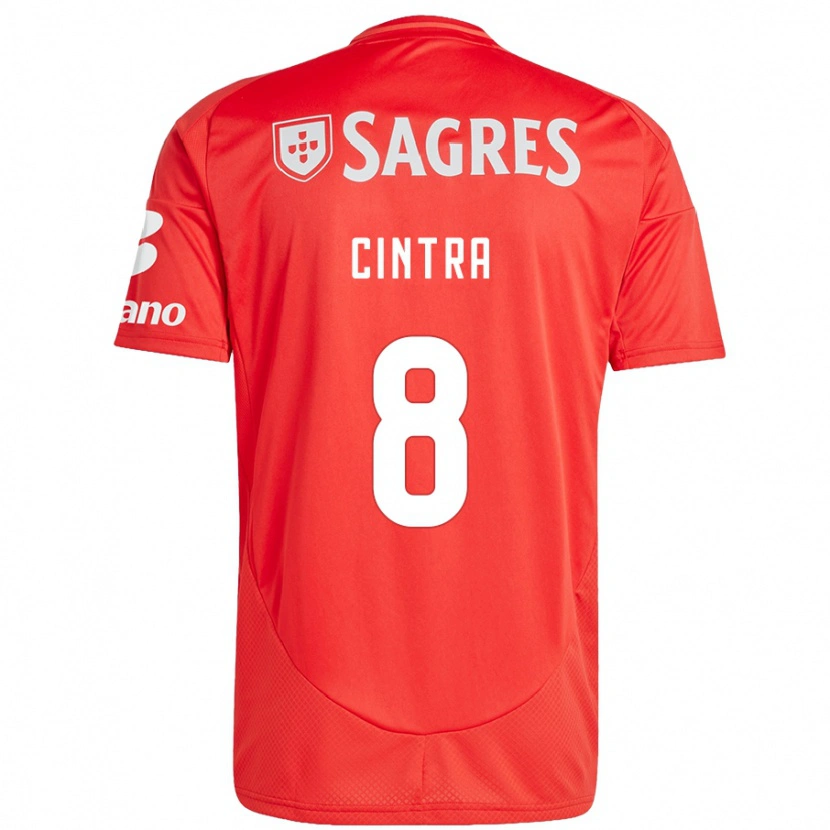 Danxen Uomo Maglia Marta Cintra #8 Rosso Bianco Kit Gara Home 2024/25 Maglietta