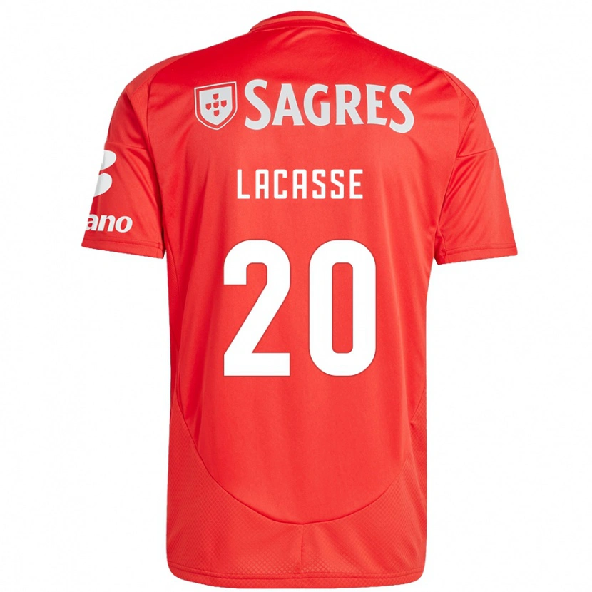 Danxen Uomo Maglia Cloe Lacasse #20 Rosso Bianco Kit Gara Home 2024/25 Maglietta
