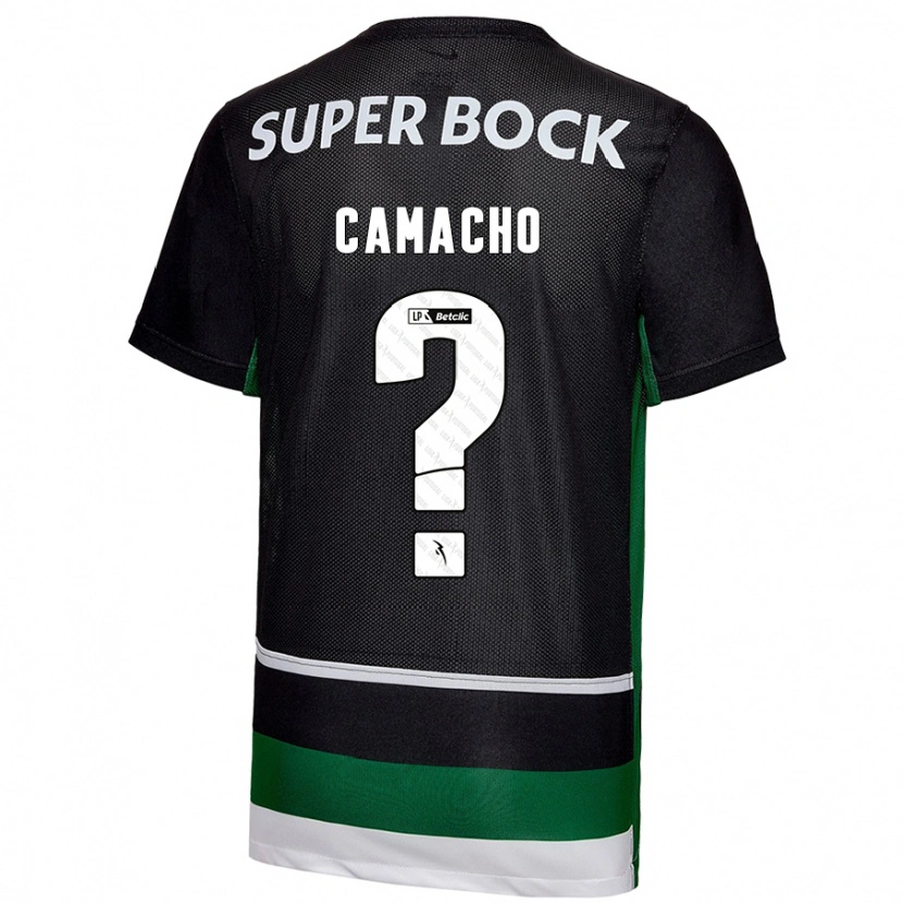 Danxen Uomo Maglia Rafael Camacho #0 Nero Bianco Verde Kit Gara Home 2024/25 Maglietta