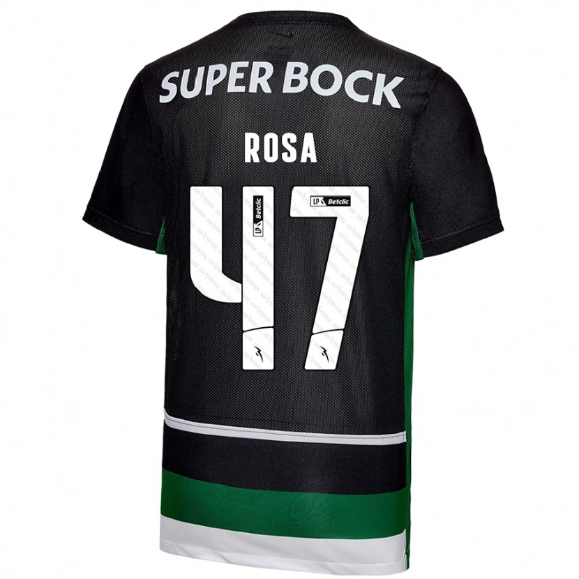 Danxen Uomo Maglia Mariana Rosa #47 Nero Bianco Verde Kit Gara Home 2024/25 Maglietta