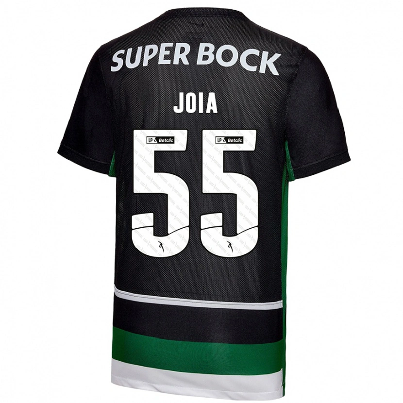Danxen Uomo Maglia Carolina Joia #55 Nero Bianco Verde Kit Gara Home 2024/25 Maglietta