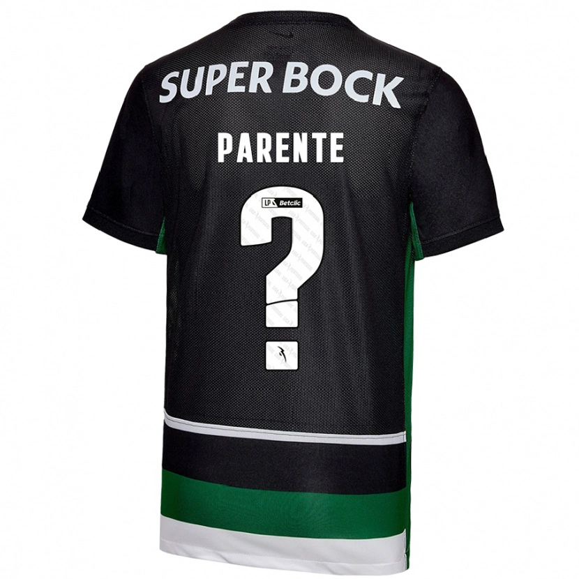 Danxen Uomo Maglia Tiago Parente #0 Nero Bianco Verde Kit Gara Home 2024/25 Maglietta