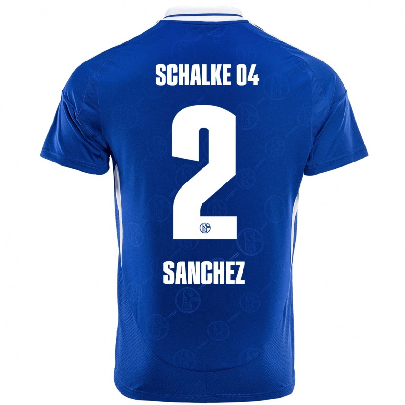 Danxen Uomo Maglia Felipe Sánchez #2 Blu Reale Kit Gara Home 2024/25 Maglietta