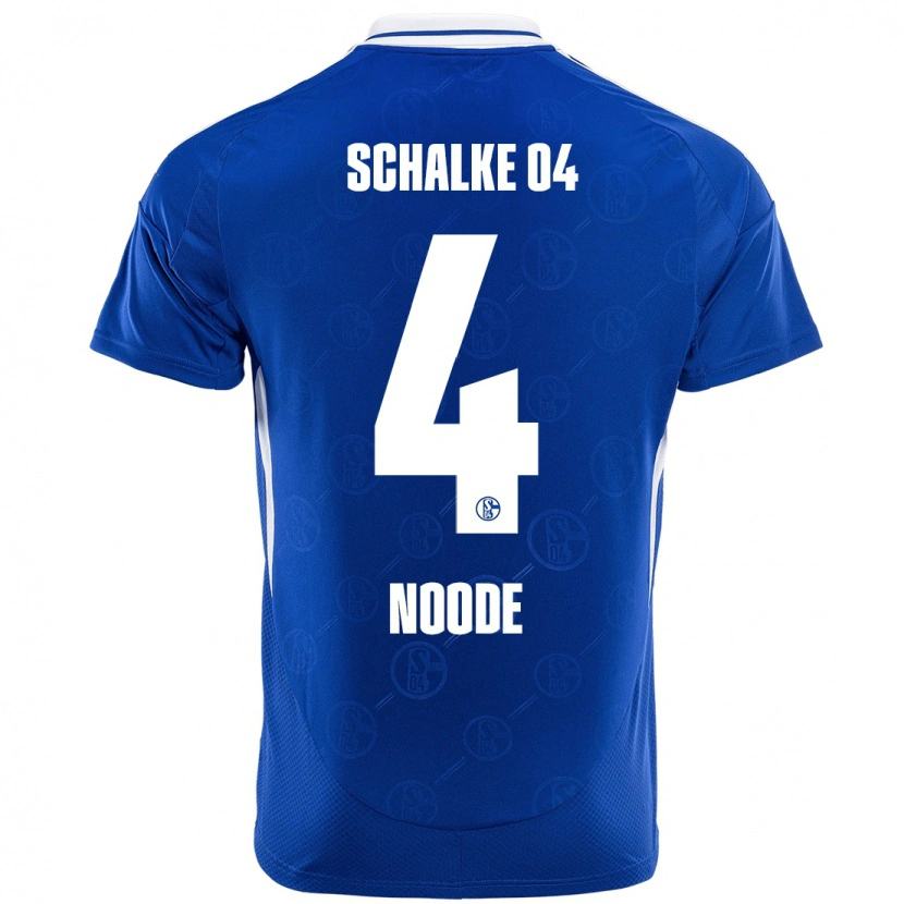 Danxen Uomo Maglia Steve Noode #4 Blu Reale Kit Gara Home 2024/25 Maglietta