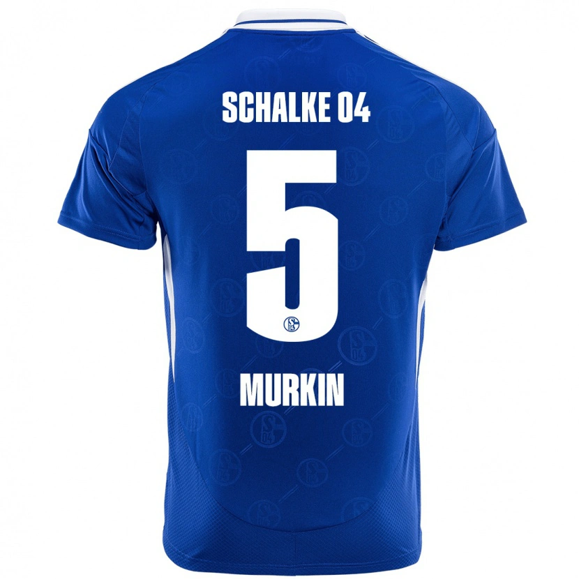 Danxen Uomo Maglia Derry Murkin #5 Blu Reale Kit Gara Home 2024/25 Maglietta