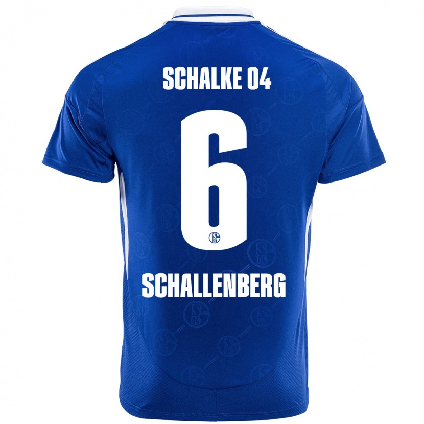 Danxen Uomo Maglia Ron Schallenberg #6 Blu Reale Kit Gara Home 2024/25 Maglietta
