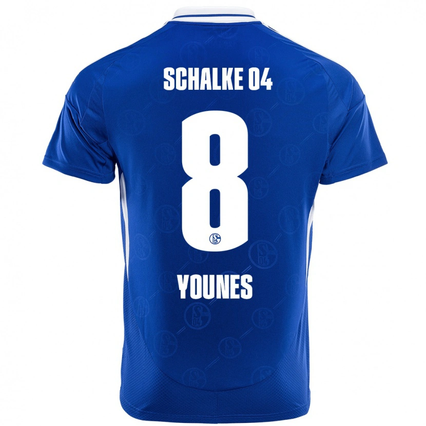 Danxen Uomo Maglia Amin Younes #8 Blu Reale Kit Gara Home 2024/25 Maglietta