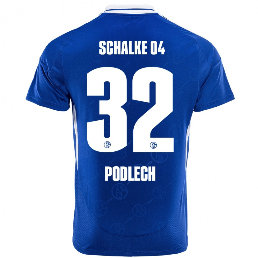 Danxen Uomo Maglia Luca Podlech #32 Blu Reale Kit Gara Home 2024/25 Maglietta