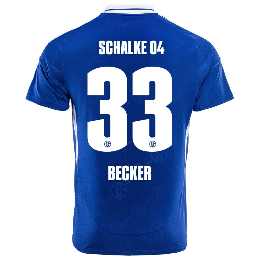 Danxen Uomo Maglia Vitalie Becker #33 Blu Reale Kit Gara Home 2024/25 Maglietta