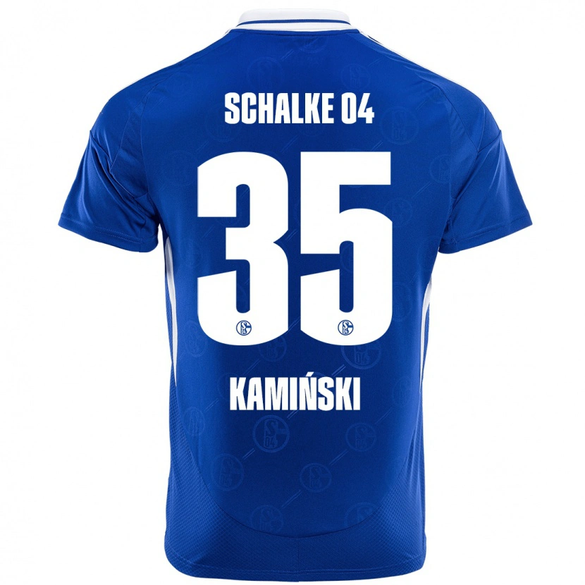 Danxen Uomo Maglia Marcin Kaminski #35 Blu Reale Kit Gara Home 2024/25 Maglietta