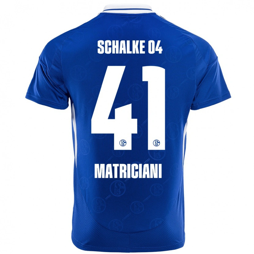 Danxen Uomo Maglia Henning Matriciani #41 Blu Reale Kit Gara Home 2024/25 Maglietta