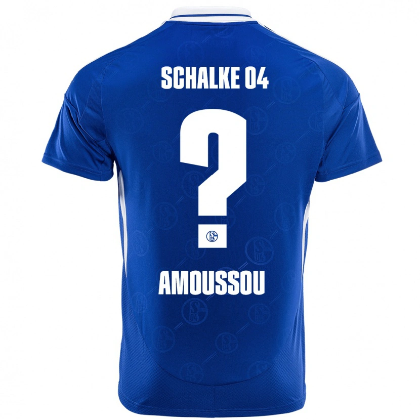 Danxen Uomo Maglia Zaid Amoussou #0 Blu Reale Kit Gara Home 2024/25 Maglietta