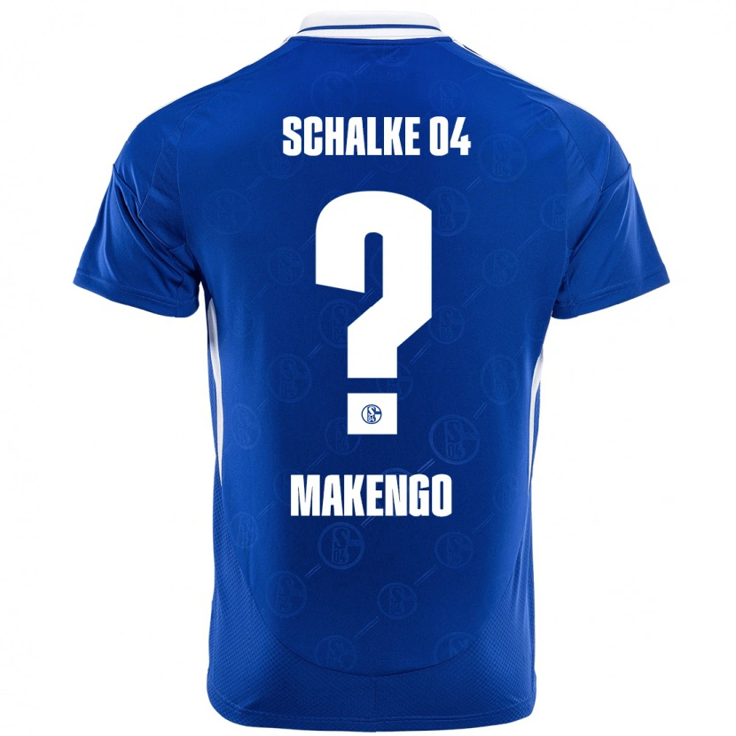 Danxen Uomo Maglia Richard Makengo #0 Blu Reale Kit Gara Home 2024/25 Maglietta