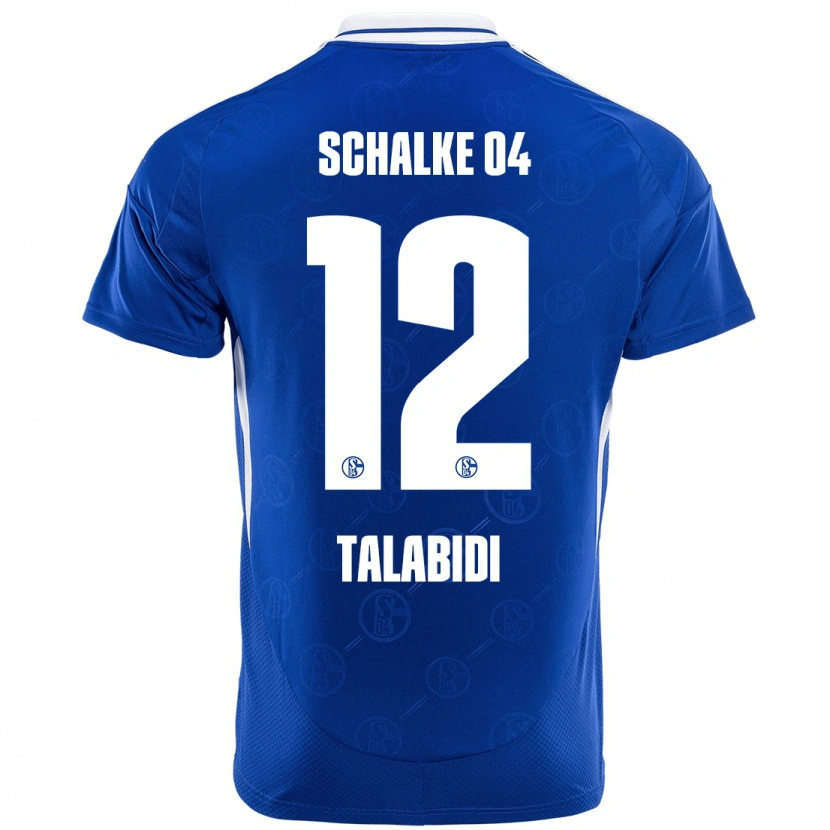 Danxen Uomo Maglia Malik Talabidi #12 Blu Reale Kit Gara Home 2024/25 Maglietta