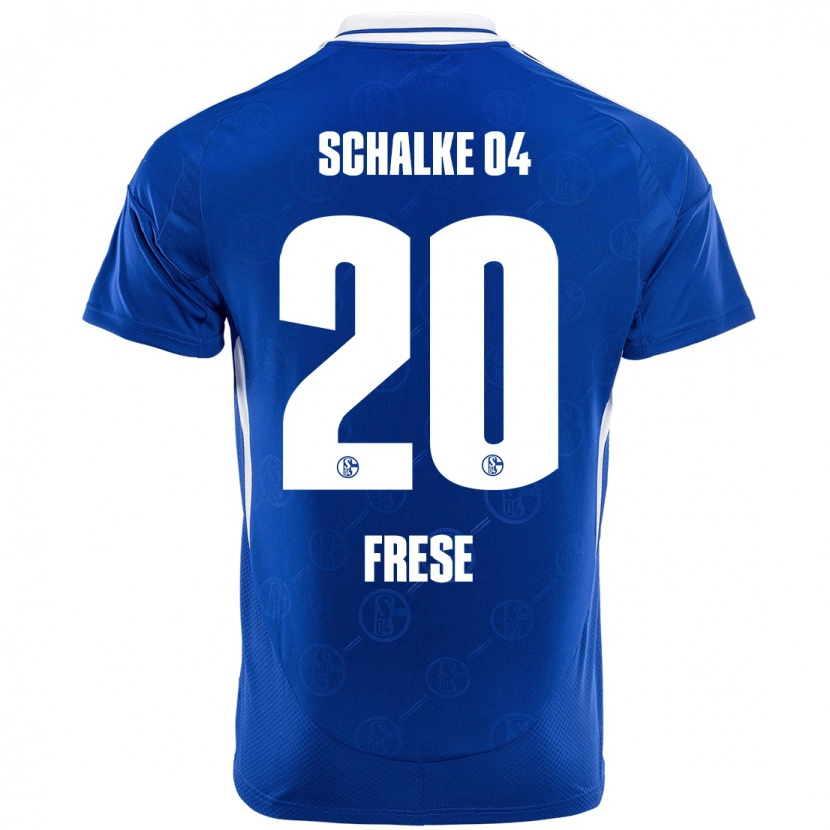 Danxen Uomo Maglia Niklas Frese #20 Blu Reale Kit Gara Home 2024/25 Maglietta
