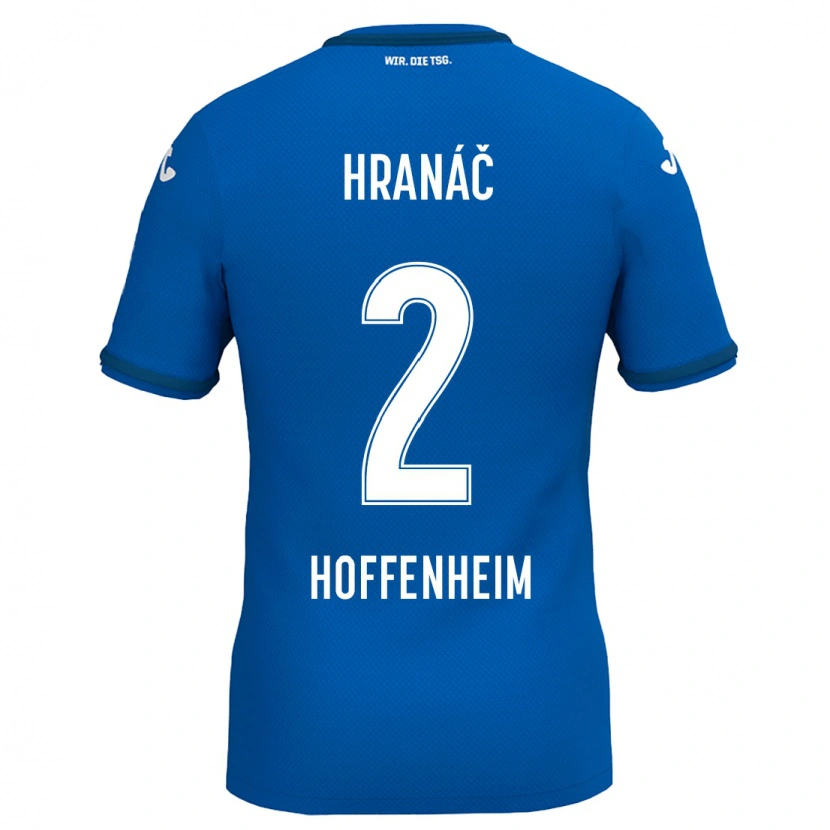 Danxen Uomo Maglia Robin Hranac #2 Blu Reale Kit Gara Home 2024/25 Maglietta