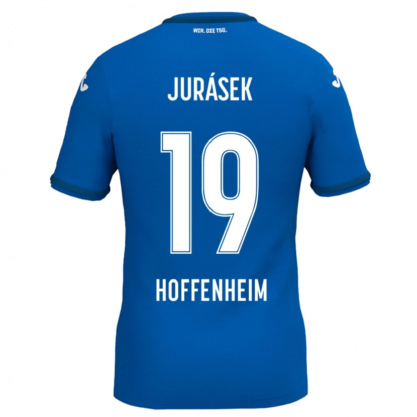 Danxen Uomo Maglia David Jurásek #19 Blu Reale Kit Gara Home 2024/25 Maglietta