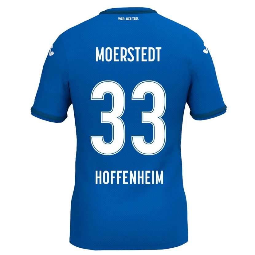 Danxen Uomo Maglia Max Moerstedt #33 Blu Reale Kit Gara Home 2024/25 Maglietta