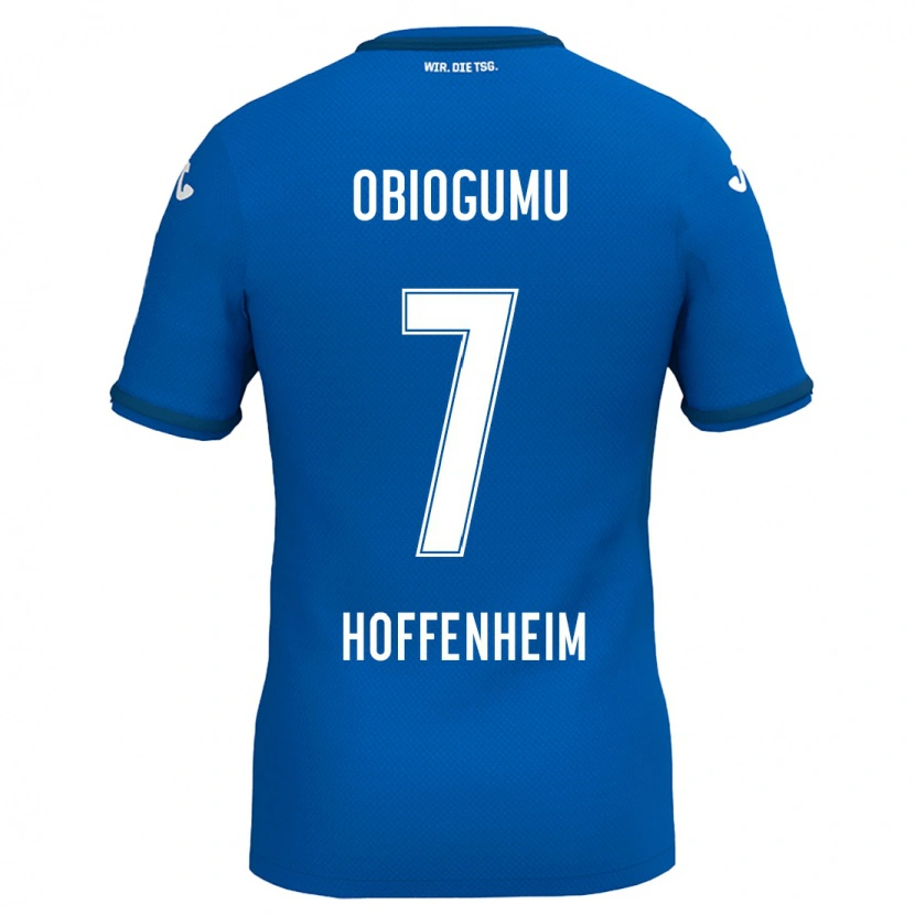 Danxen Uomo Maglia Uche Obiogumu #7 Blu Reale Kit Gara Home 2024/25 Maglietta