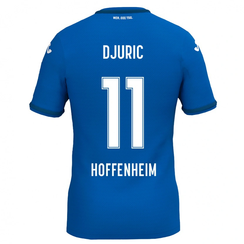 Danxen Uomo Maglia Luka Djuric #11 Blu Reale Kit Gara Home 2024/25 Maglietta