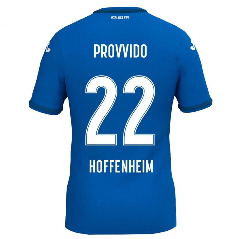 Danxen Uomo Maglia Luca Provvido #22 Blu Reale Kit Gara Home 2024/25 Maglietta