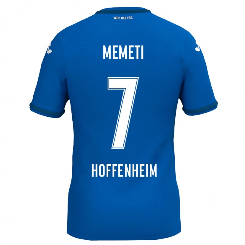 Danxen Uomo Maglia Erëleta Memeti #7 Blu Reale Kit Gara Home 2024/25 Maglietta