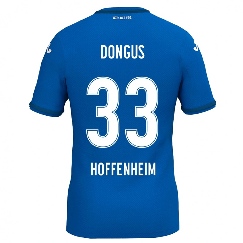 Danxen Uomo Maglia Fabienne Dongus #33 Blu Reale Kit Gara Home 2024/25 Maglietta
