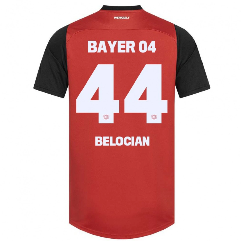Danxen Uomo Maglia Jeanuël Belocian #44 Rosso Nero Kit Gara Home 2024/25 Maglietta