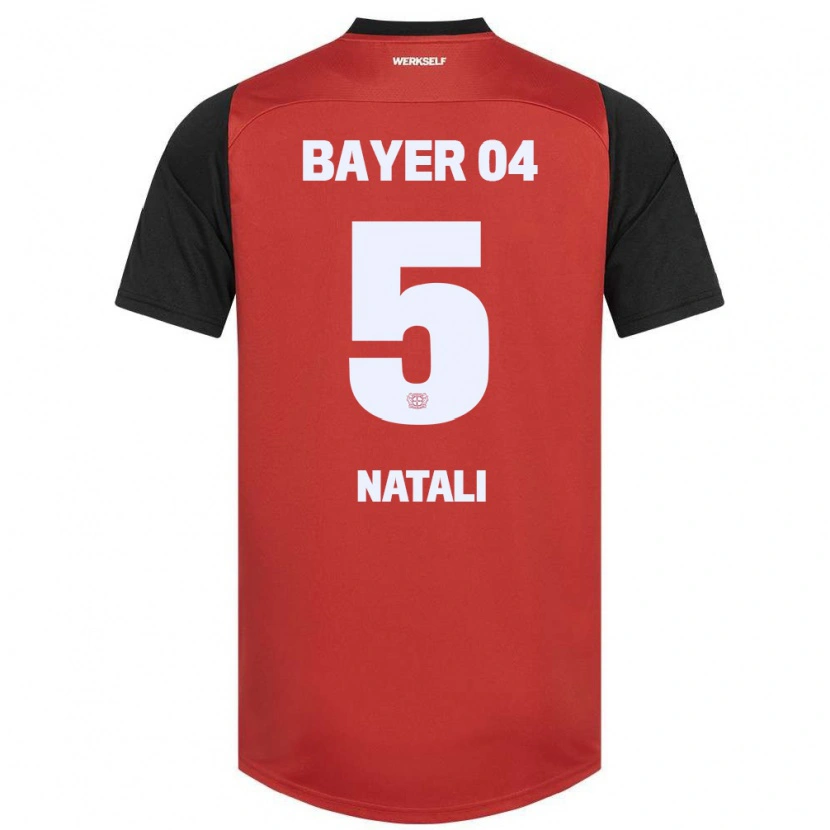 Danxen Uomo Maglia Andrea Natali #5 Rosso Nero Kit Gara Home 2024/25 Maglietta