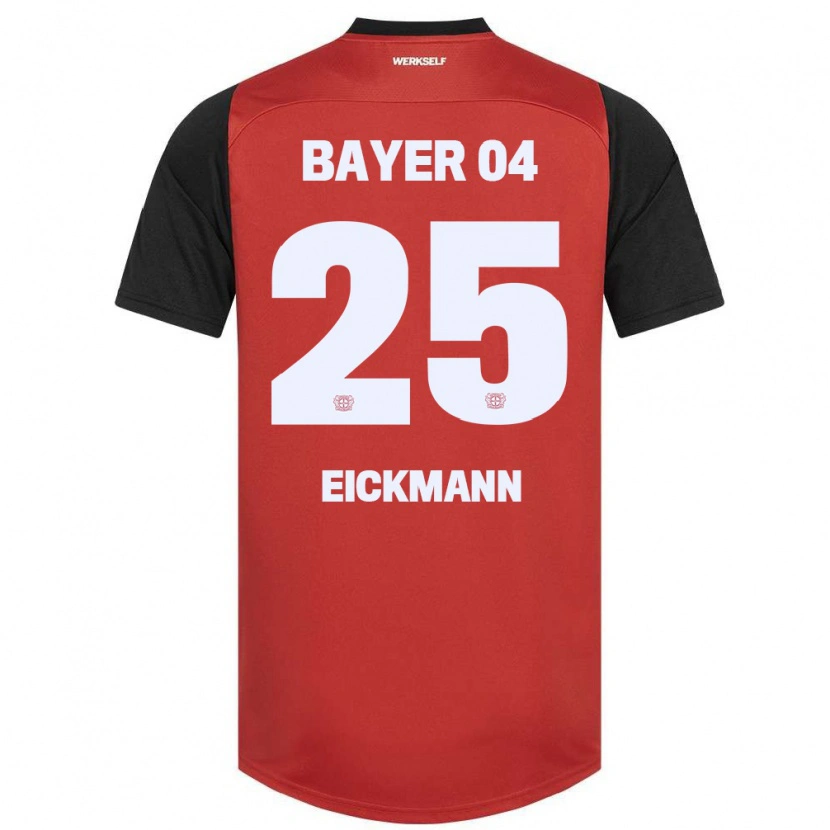 Danxen Uomo Maglia Mia Eickmann #25 Rosso Nero Kit Gara Home 2024/25 Maglietta