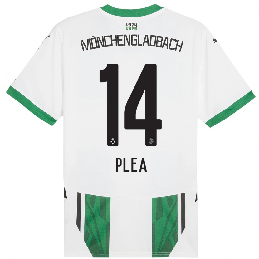 Danxen Uomo Maglia Alassane Plea #14 Bianco Verde Kit Gara Home 2024/25 Maglietta
