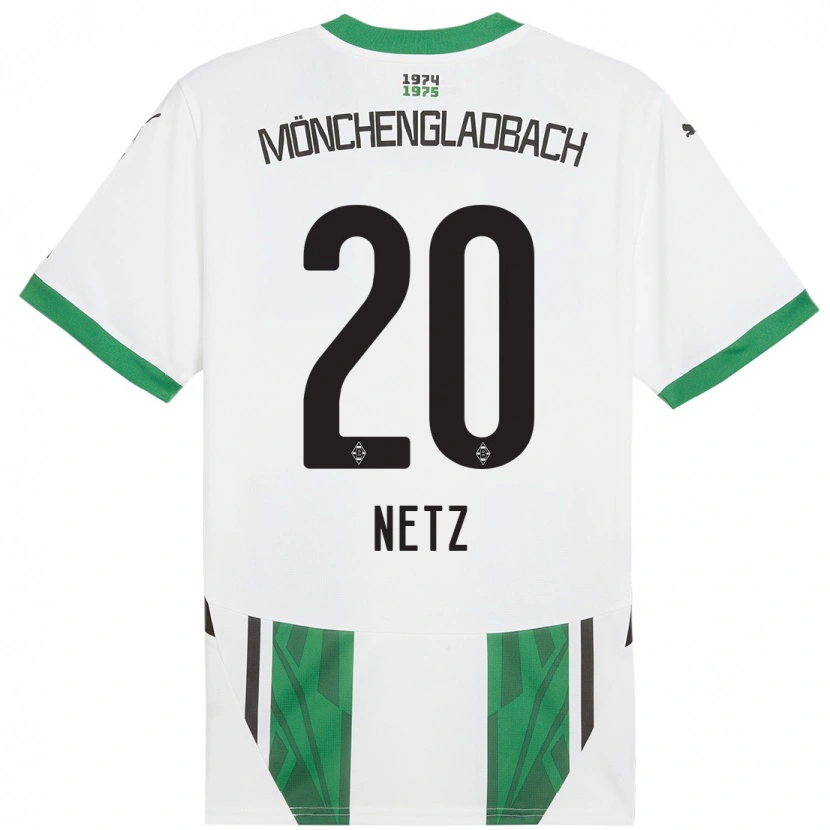 Danxen Uomo Maglia Luca Netz #20 Bianco Verde Kit Gara Home 2024/25 Maglietta