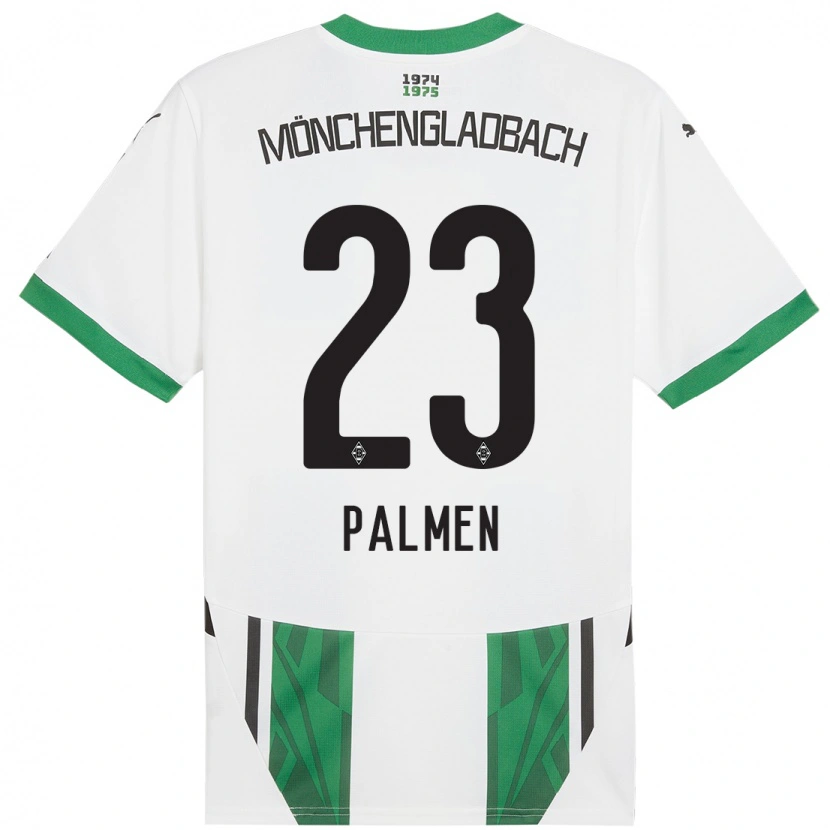 Danxen Uomo Maglia Luisa Palmen #23 Bianco Verde Kit Gara Home 2024/25 Maglietta