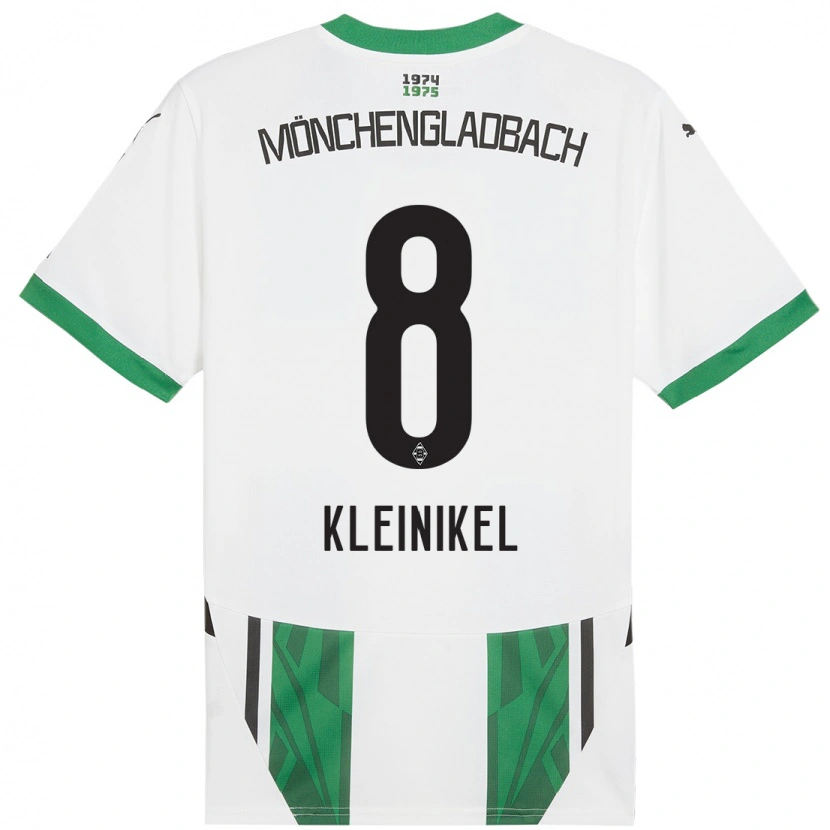 Danxen Uomo Maglia Nadja Kleinikel #8 Bianco Verde Kit Gara Home 2024/25 Maglietta