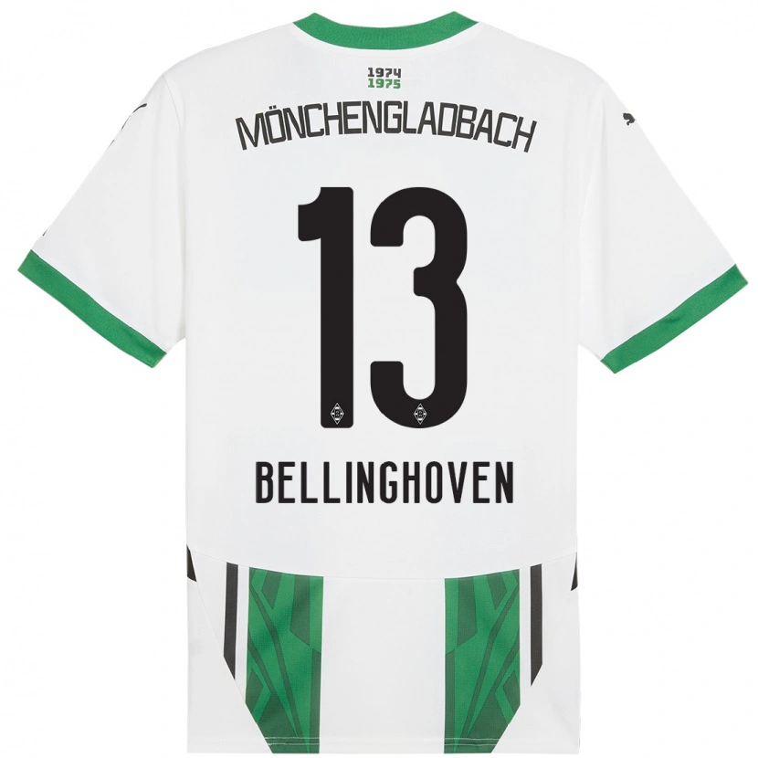 Danxen Uomo Maglia Christina Bellinghoven #13 Bianco Verde Kit Gara Home 2024/25 Maglietta