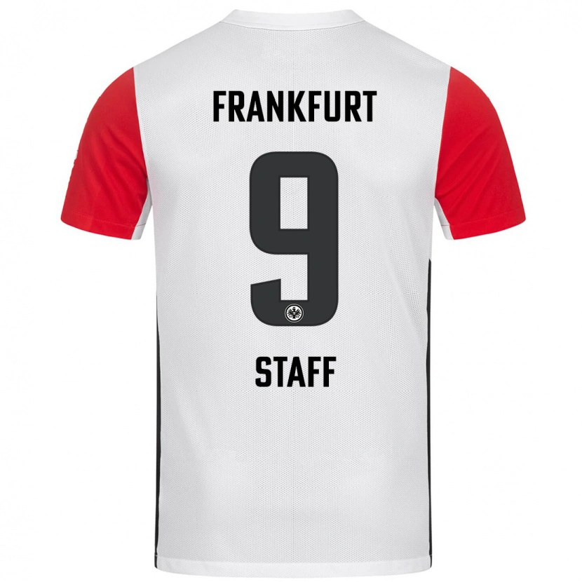 Danxen Uomo Maglia Alexander Staff #9 Bianco Rosso Kit Gara Home 2024/25 Maglietta