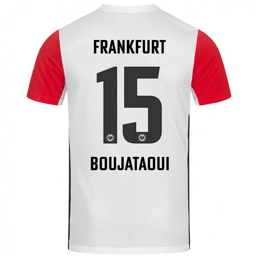 Danxen Uomo Maglia Tarik Boujataoui #15 Bianco Rosso Kit Gara Home 2024/25 Maglietta