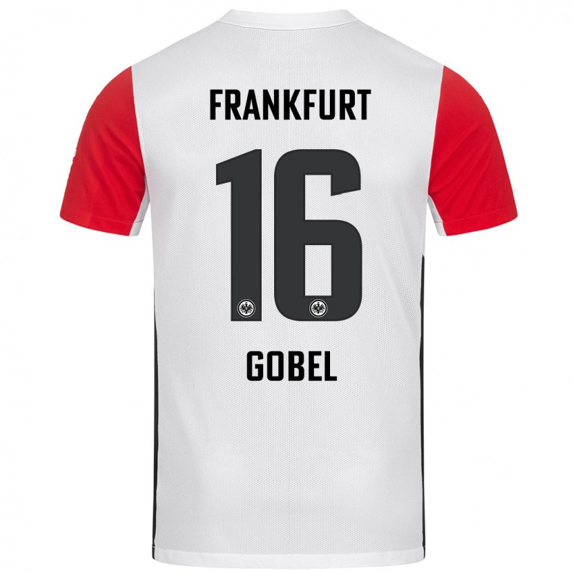 Danxen Uomo Maglia Marlon Göbel #16 Bianco Rosso Kit Gara Home 2024/25 Maglietta