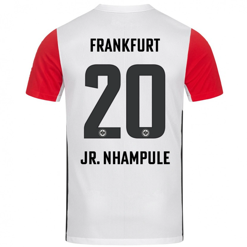 Danxen Uomo Maglia Antonio Junior Nhampule #20 Bianco Rosso Kit Gara Home 2024/25 Maglietta