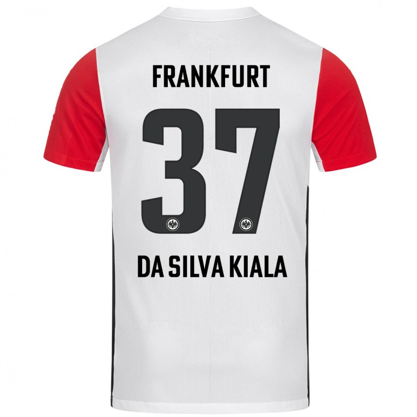 Danxen Uomo Maglia Joel Da Silva Kiala #37 Bianco Rosso Kit Gara Home 2024/25 Maglietta